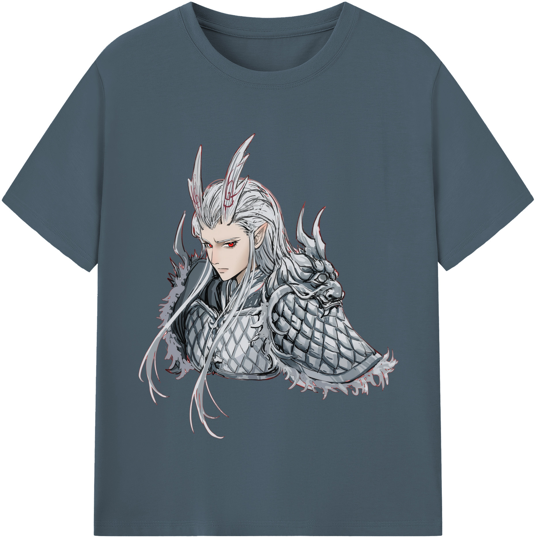 （画像用） Ne Zha 2 ナタ 魔童の大暴れ 綿100％半袖Tシャツ（フロントプリント）